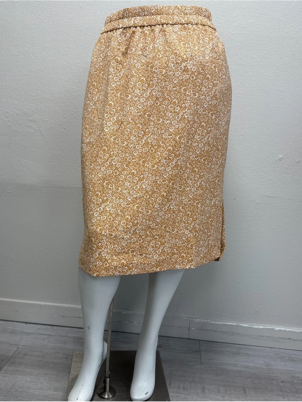 J. Crew Orange Floral Pull-On Midi Skirt - New! - Size XXL
